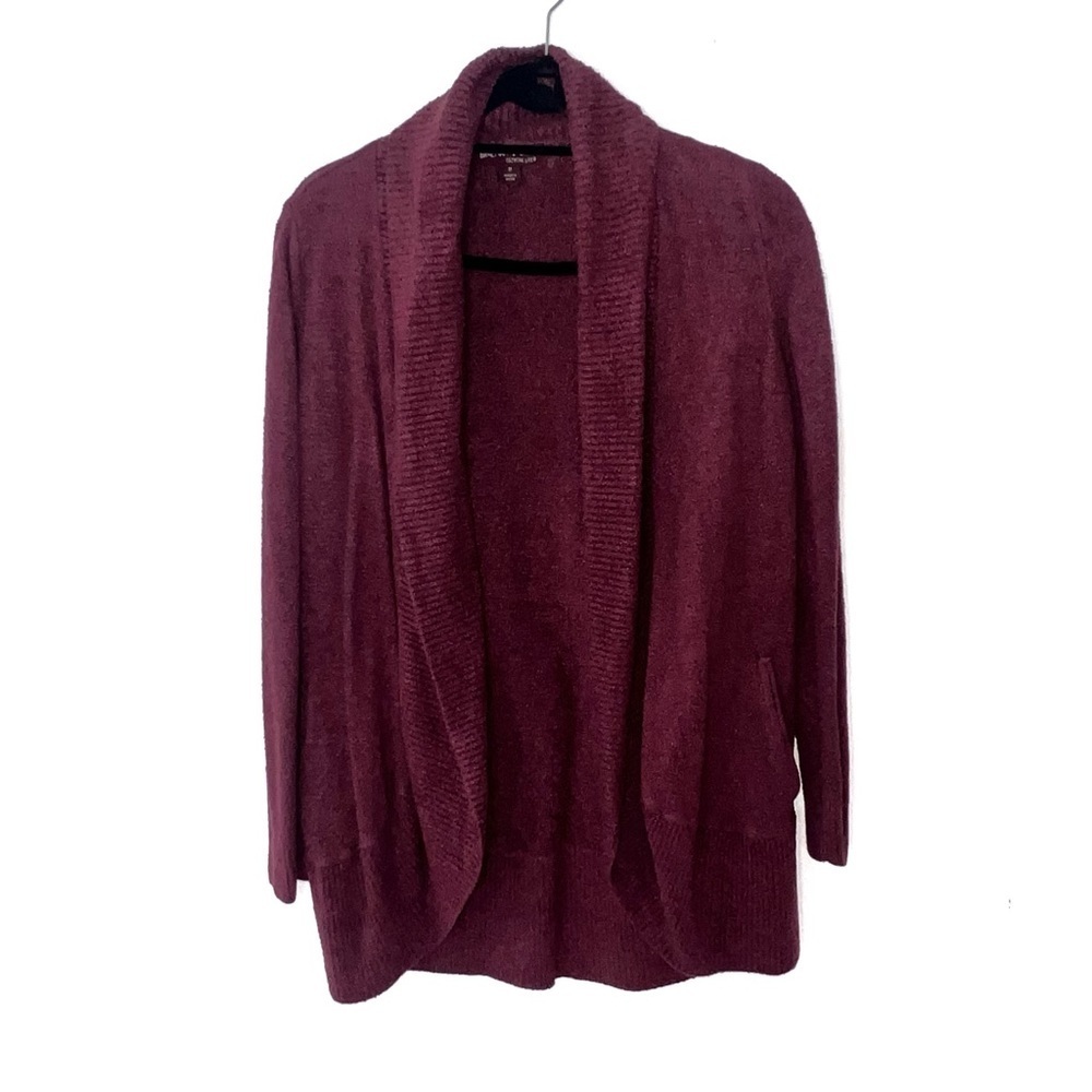 Barefoot Dreams CozyChic Circle Cardigan 423 Red Burgundy